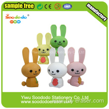 Red Long Ears Rabbit  Shaped Eraser ,Cute school stationery